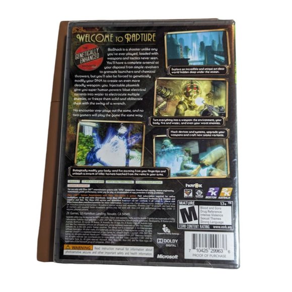 Bioshock Xbox 360 2000s Vid Game Platinum Hits Edition 2007 2K Games New Sealed - Picture 3 of 14